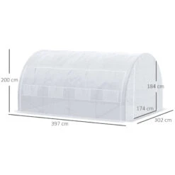 Outsunny Greenhouse Polytunnel 4x3x2m - White 13 Outsunny Greenhouse Polytunnel 4x3x2m - White -Home Furnishing Serie Shop C79a1217f010117bb jpg