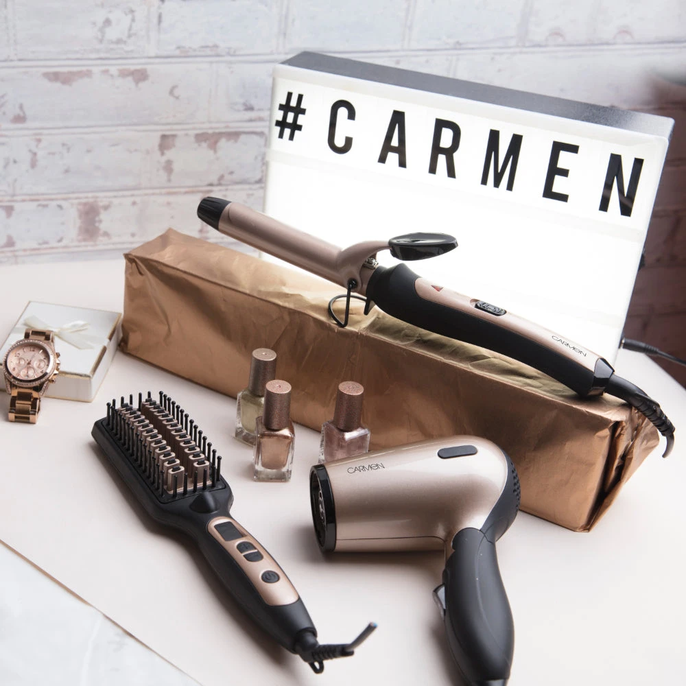 Carmen Noir Travel Hair Dryer 1200w - Black 2 Carmen Noir Travel Hair Dryer 1200w - Black - Image 2