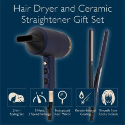 Carmen Gift Set Hair Dryer & Straightener - Midnight Blue -Home Furnishing Serie Shop C81127BC 02