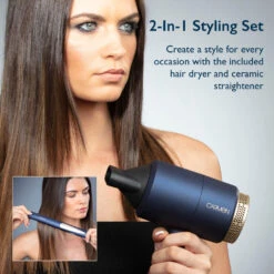 Carmen Gift Set Hair Dryer & Straightener - Midnight Blue -Home Furnishing Serie Shop C81127BC 03