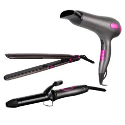 Carmen Gift Set Dryer/Curler/Straightener - Graphite