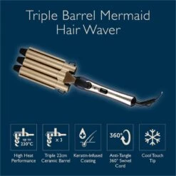 Carmen Twilight Triple Barrel Mermaid Hair Waver - Blue And Champagne Gold 15 Carmen Twilight Triple Barrel Mermaid Hair Waver - Blue And Champagne Gold -Home Furnishing Serie Shop C81135BC 02 3b1d37d7 dc2f 48ab a002 273bb17e8612