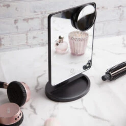 Carmen Illuminated Mirror With LEDs - Black 6 Carmen Illuminated Mirror With LEDs - Black -Home Furnishing Serie Shop C85020N 02