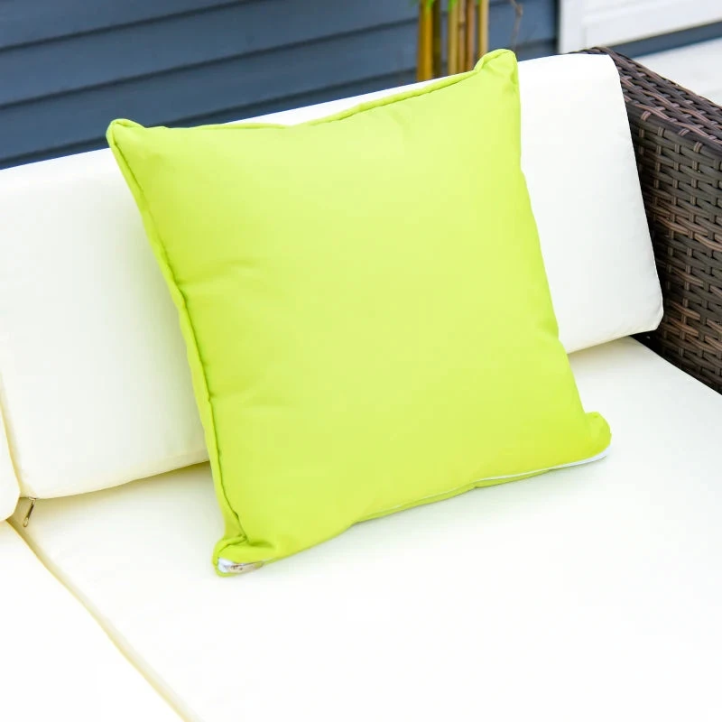 Outsunny Rattan Sofa Set With Chez Lounge And Coffee Table - Brown 8 Outsunny Rattan Sofa Set With Chez Lounge And Coffee Table - Brown - Image 8