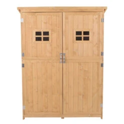 Outsunny Wooden Tool Shed - Natural -Home Furnishing Serie Shop CF4d4d182a12c67e8 jpg