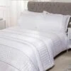 Lewis's Charlotte Sequin Panel Luxury Duvet Set - White