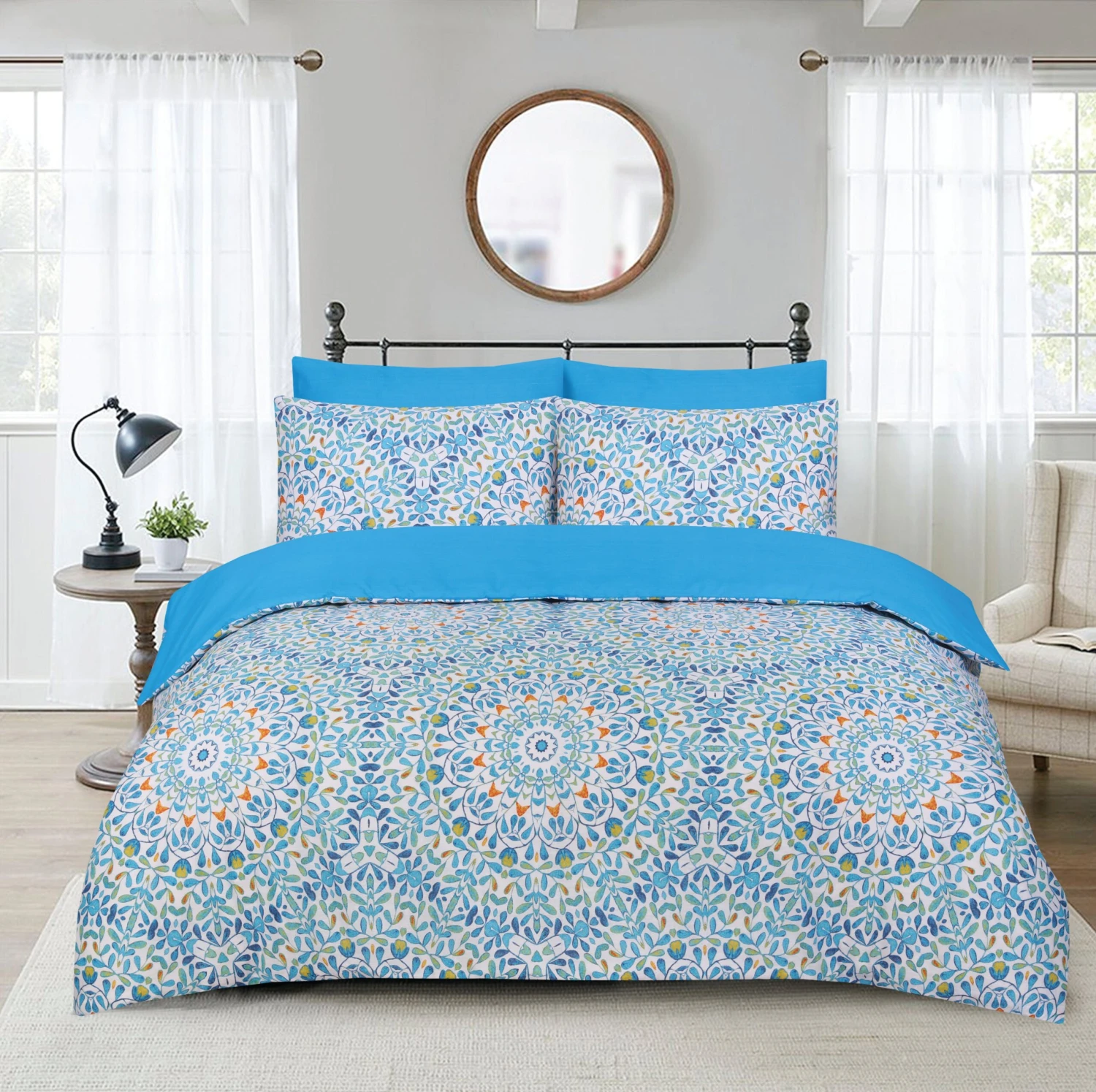 Lewis's Casablanca Duvet Set - Teal 1 Lewis's Casablanca Duvet Set - Teal