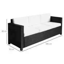 Outsunny Rattan Sofa 3 Seater - Black 14 Outsunny Rattan Sofa 3 Seater - Black -Home Furnishing Serie Shop CkDa12181099f1b73 jpg