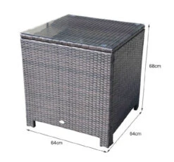 Outsunny Rattan Garden Side Table - Brown 6 Outsunny Rattan Garden Side Table - Brown -Home Furnishing Serie Shop DHqa1217eecc2a656