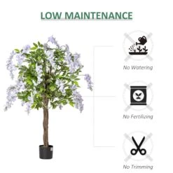 HOMCOM Wisteria Flower Tree - Artificial Plant 14 HOMCOM Wisteria Flower Tree - Artificial Plant -Home Furnishing Serie Shop Dh006b17dc48b4bdf