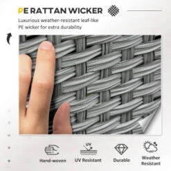 Outsunny Rattan Dining Furniture Set 6 Seater- Grey 14 Outsunny Rattan Dining Furniture Set 6 Seater- Grey -Home Furnishing Serie Shop DzLa09188ff9589eb jpg