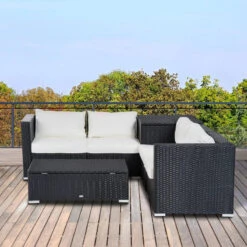 Outsunny Rattan Corner Sofa Set - Black 20 Outsunny Rattan Corner Sofa Set - Black -Home Furnishing Serie Shop Fbe6ff17eecc28ae5 jpg