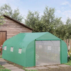 Outsunny Greenhouse Polytunnel 4.47x3x2m - Green -Home Furnishing Serie Shop GS9a5017e70dafc66 jpg
