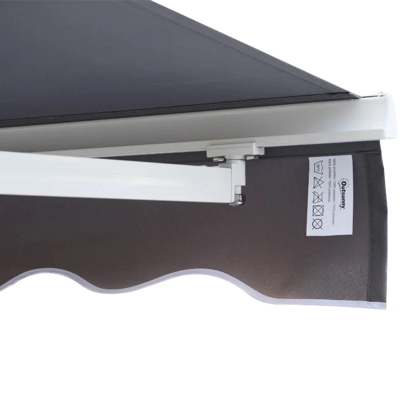 Outsunny Wall Mounted Sun Shade 2.95 X 2.5m - Grey 9 Outsunny Wall Mounted Sun Shade 2.95 X 2.5m - Grey - Image 9