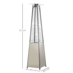Outsunny Stainless Steel Outdoor Garden Pyramid Patio Heater With Wheels And Rain Cover - Silver 11 Outsunny Stainless Steel Outdoor Garden Pyramid Patio Heater With Wheels And Rain Cover - Silver -Home Furnishing Serie Shop HKsa1217edc655522 78686454 f01f 44fa a75c 3919256f0733