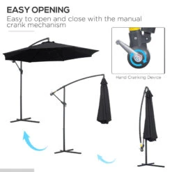 Outsunny Cantilever Banana Parasol 3m - Black 16 Outsunny Cantilever Banana Parasol 3m - Black -Home Furnishing Serie Shop HsEa09182a12c6128 jpg