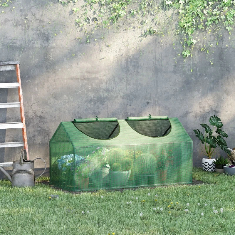 Outsunny Mini Greenhouse 119 X 60 X 60 Cm - Green 2 Outsunny Mini Greenhouse 119 X 60 X 60 Cm - Green - Image 2