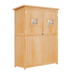 Outsunny Wooden Tool Shed - Natural -Home Furnishing Serie Shop KoHdaa182a12c67e8 jpg