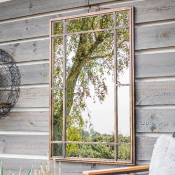 La Hacienda Mirror - Milano Gold Rectangle Mirror 2 La Hacienda Mirror - Milano Gold Rectangle Mirror - Image 2