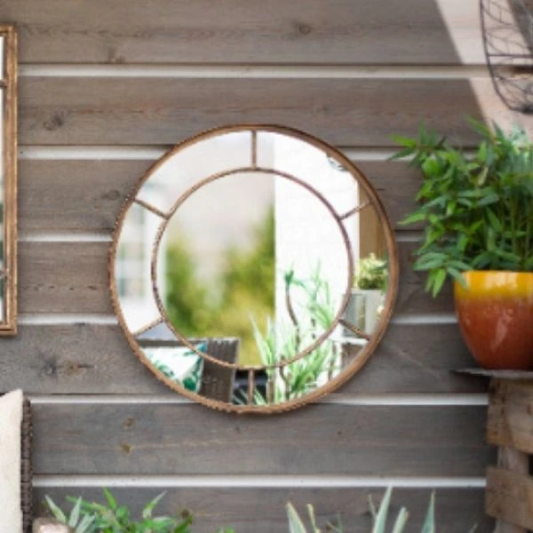 La Hacienda Mirror - Valencia Gold Round Mirror 4 La Hacienda Mirror - Valencia Gold Round Mirror - Image 4