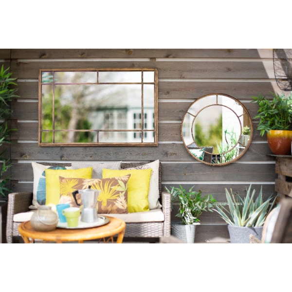 La Hacienda Mirror - Valencia Gold Round Mirror 2 La Hacienda Mirror - Valencia Gold Round Mirror - Image 2