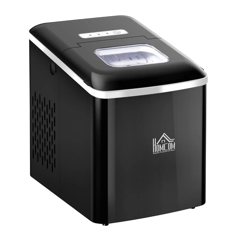 HOMCOM Ice Maker 12kg - Black 1 HOMCOM Ice Maker 12kg - Black