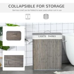 HOMCOM Laundry Hamper -Home Furnishing Serie Shop Ls321b17dc554b6e4 c9c7f675 47f6 45d4 8290 3399d7686578