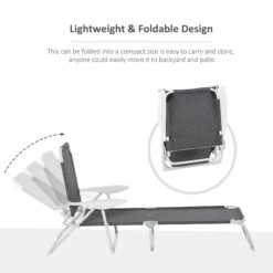 Outsunny Lounge Chair - Grey -Home Furnishing Serie Shop MSrb1017edc64ffd8 afffc1e2 9df6 41cc a7ad 82e5273763a8