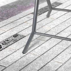 Silver & Stone Folding Side Table With Glass Top 40cm X 40cm X 46cm -Home Furnishing Serie Shop MicrosoftTeams image 413