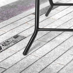 Silver & Stone Folding Glass Side Table 40 X 40 X 46cm - Black - Indoor Or Outdoor -Home Furnishing Serie Shop MicrosoftTeams image 419