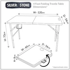 Silver & Stone Folding Trestle Table 4ft 120 X 56 X 73cm - White -Home Furnishing Serie Shop MicrosoftTeams image 636 6553d6db 355b 4c66 a22d 44fd7086268a