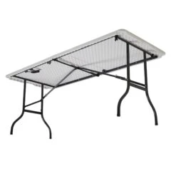 Silver & Stone Folding Camping Trestle Table 6ft 180 X 75 X 73cm - White -Home Furnishing Serie Shop MicrosoftTeams image 691