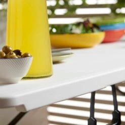 Silver & Stone Folding Camping Trestle Table 6ft 180 X 75 X 73cm - White -Home Furnishing Serie Shop MicrosoftTeams image 696