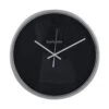 Lewis's Wall Clock - Black And Silver 40x40x6cm - Iron