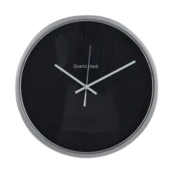 Lewis's Wall Clock - Black And Silver 40x40x6cm - Iron