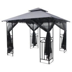 Silver & Stone Outdoor Winchester Premium Gazebo 3m X 3m - Grey