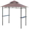 Outsunny Grill Gazebo Brown