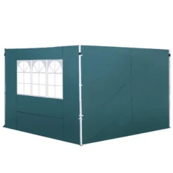Outsunny 3m X 2m Gazebo Replacement Side Panels - Green