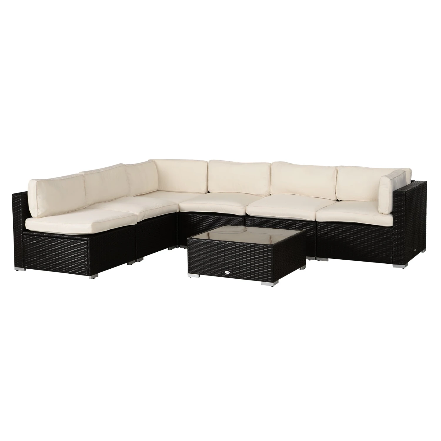 Outsunny-Rattan 6 Seat Cushion Replacement Set 3 Outsunny-Rattan 6 Seat Cushion Replacement Set - Image 3