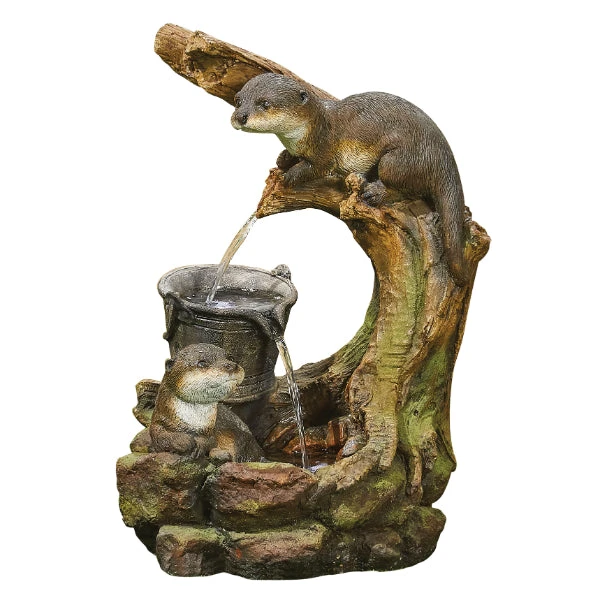 La Hacienda Otters Element Inc LEDs Water Feature 1 La Hacienda Otters Element Inc LEDs Water Feature