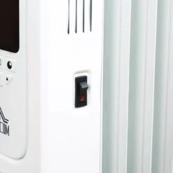 HOMCOM Home Savers 1630W Oil Filled Radiator, 7 Fin Portable Heater W/ Timer Remote Control White -Home Furnishing Serie Shop Pev5e517dc3c1dd8c jpg