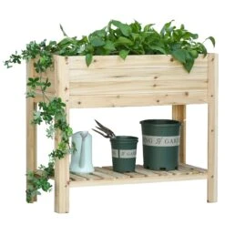 Outsunny Wooden Raised Plant Stand 100 X 40 X 84cm 17 Outsunny Wooden Raised Plant Stand 100 X 40 X 84cm -Home Furnishing Serie Shop QBH17c17dc5e731f3 cca702b2 581b 4bd0 ad4b f7cb429f9e80