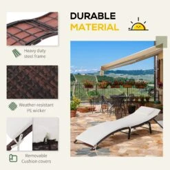 Outsunny Rattan Single Lounger - 12 Outsunny Rattan Single Lounger - -Home Furnishing Serie Shop QHOa0917eecc2a387 0bee6107 0d73 49b2 9038 3f262f824afb