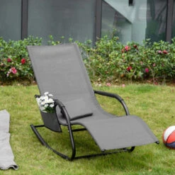 Outsunny Lounger Rocking Chair - Grey 19 Outsunny Lounger Rocking Chair - Grey -Home Furnishing Serie Shop RMb6ff18746d3c5e8 jpg