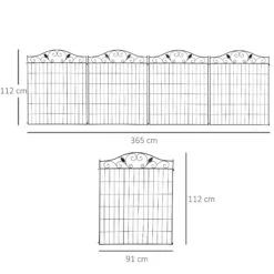 Outsunny Garden Decorative Fence Panels 44in X 12ft 10 Outsunny Garden Decorative Fence Panels 44in X 12ft -Home Furnishing Serie Shop Rqw1d817dc28a933d 19e66984 99f9 42df b906 2b905d6c3b18