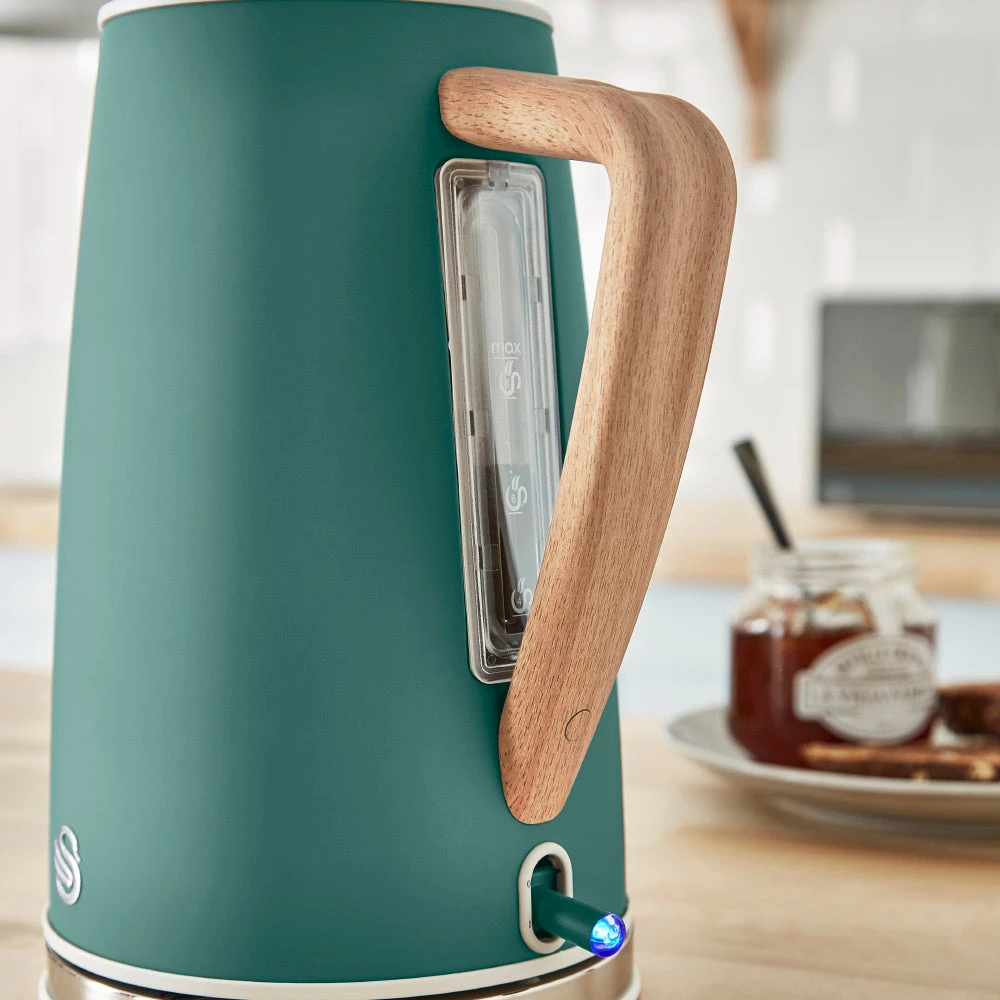 Swan Nordic Cordless Kettle 1.7L - Green 4 Swan Nordic Cordless Kettle 1.7L - Green - Image 4
