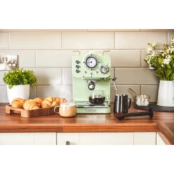 Swan Pump Espresso Coffee Machine - Green -Home Furnishing Serie Shop SK22110GN LIFESTYLE 5