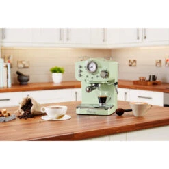 Swan Pump Espresso Coffee Machine - Green -Home Furnishing Serie Shop SK22110GN LIFESTYLE 6