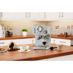Swan Pump Espresso Coffee Machine - Grey -Home Furnishing Serie Shop SK22110GRN LIFESTYLE 6