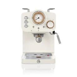 Swan Pump Espresso Coffee Machine - White -Home Furnishing Serie Shop SK22110WHTN 02